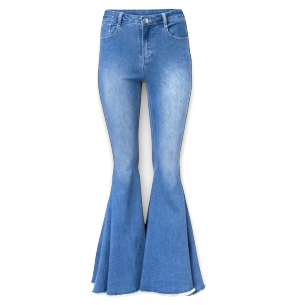 Extreme Wide Leg Flare Jeans Size 18 - Picture 2 of 14